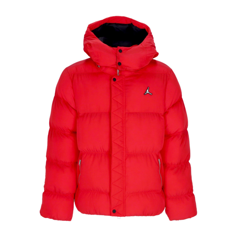 Herren Essentials Statement Pufferjacke Feuerrot/Schwarz