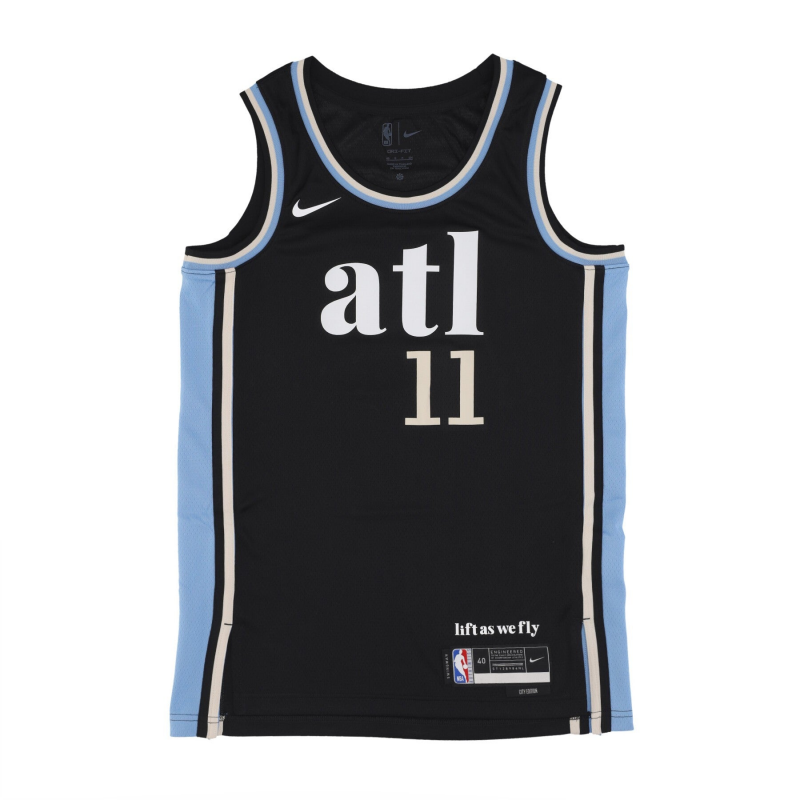 Herren-Basketball-Tanktop NBA City Edition 2023/24 Swingman-Trikot Nr. 11 Trae Young Atlhaw Schwarz