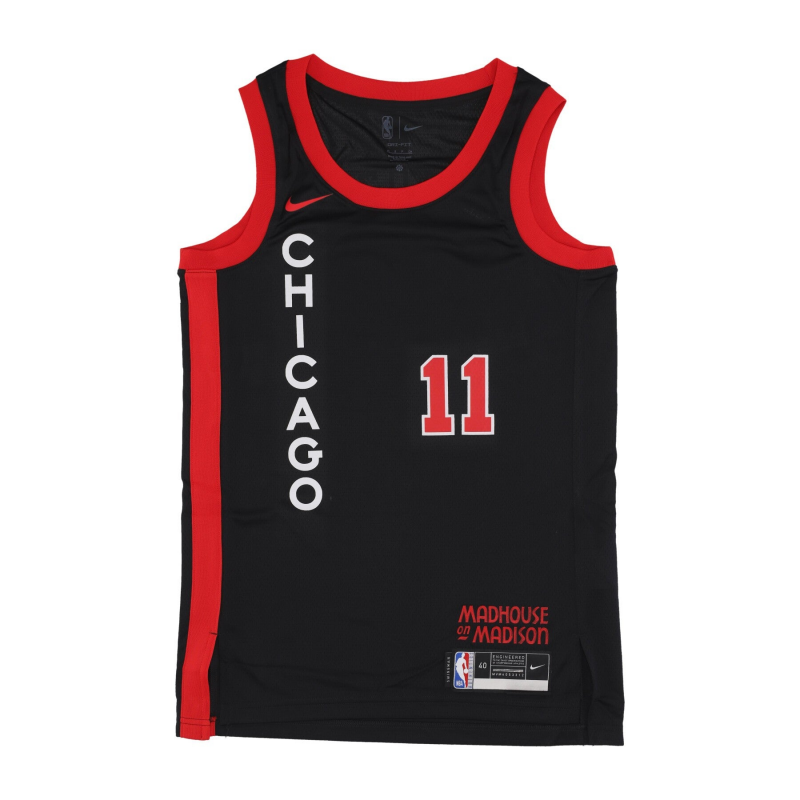 Herren-Basketball-Tanktop NBA City Edition 2023/24 Swingman-Trikot Nr. 11 Demar Derozan Chibul Schwarz/Universitatsrot