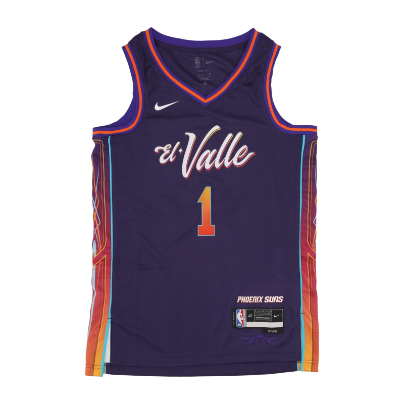 Herren-Basketball-Tanktop NBA City Edition 2023/24 Swingman-Trikot Nr. 1 Devin Booker Phosun Ink