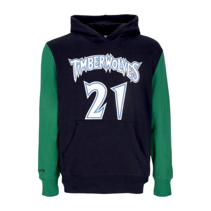 Herren Kapuzenpullover Nba Fashion Fleece Hoodie 1997 Nr. 21 Kevin Garnett Hardwood Classics Mintim Original Teamfarben