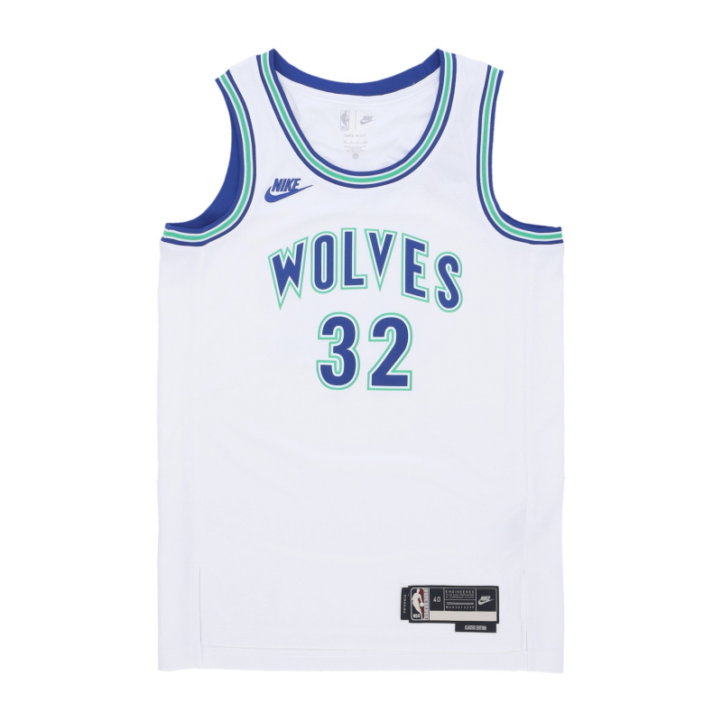 Herren-Basketball-Tanktop Nba Hardwood Classics 23 Dri-Fit Swingman-Trikot Nr. 32 Towns Karl-anth Mintim WeiB