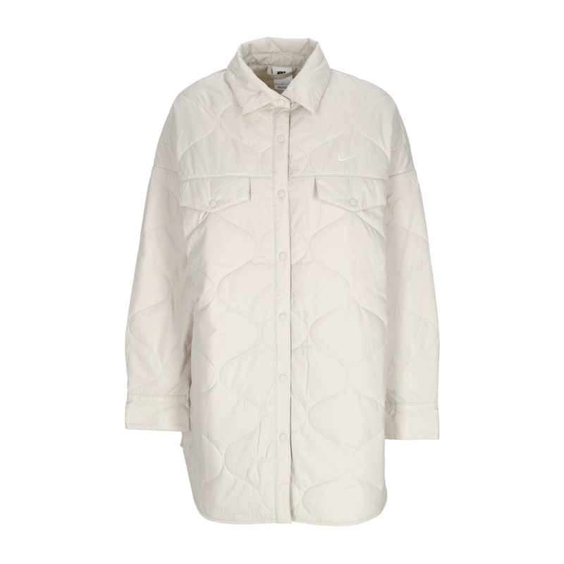 Coach Jacke Damen W Sportswear Essentials Quilted Trench Lt Orewood Brn/sail