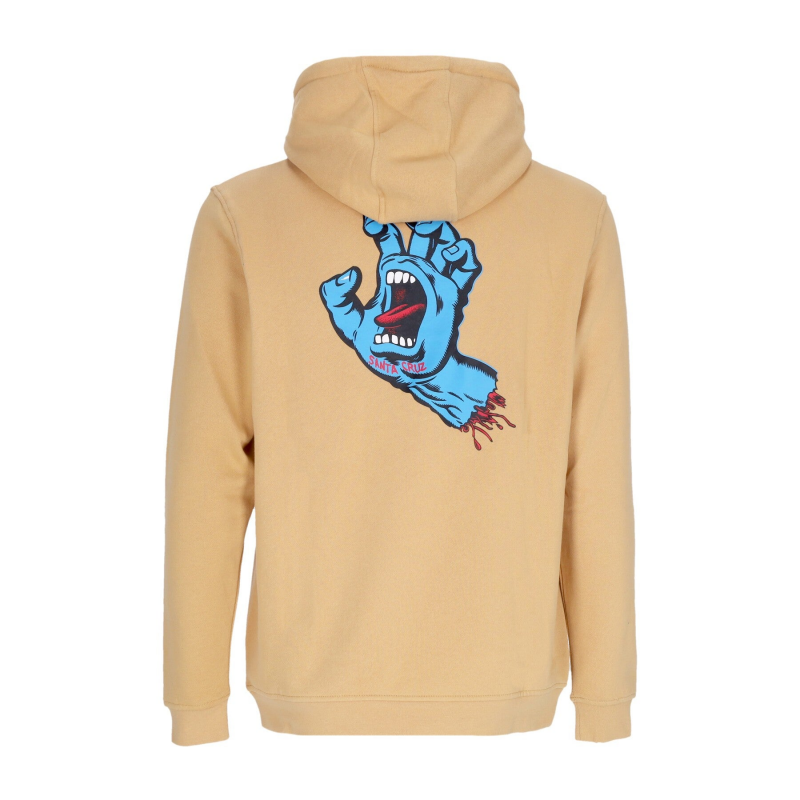 Screaming Hand Chest Hoodie fur Herren Pergament