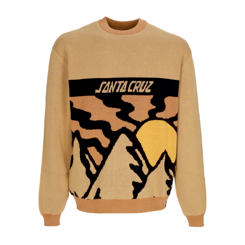 Vista Knit Crewneck Pergament-Pullover fur Herren