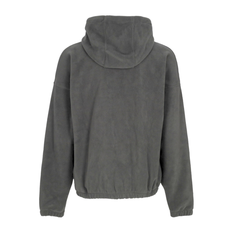 Club+ Herren Hoodie Polar Fleece Hoodie Eisengrau/Schwarz