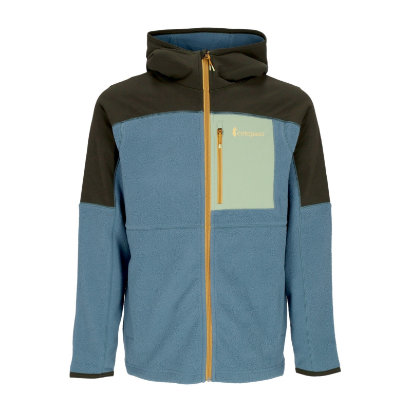 Herren-Fleecejacke Abrazo Fleece Hoodie Jacke mit durchgehendem ReiBverschluss Woods/Blue Spruce