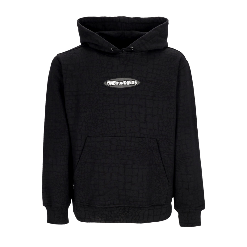 Croc Herren-Sweatshirt mit Kapuze, leicht, Schwarz