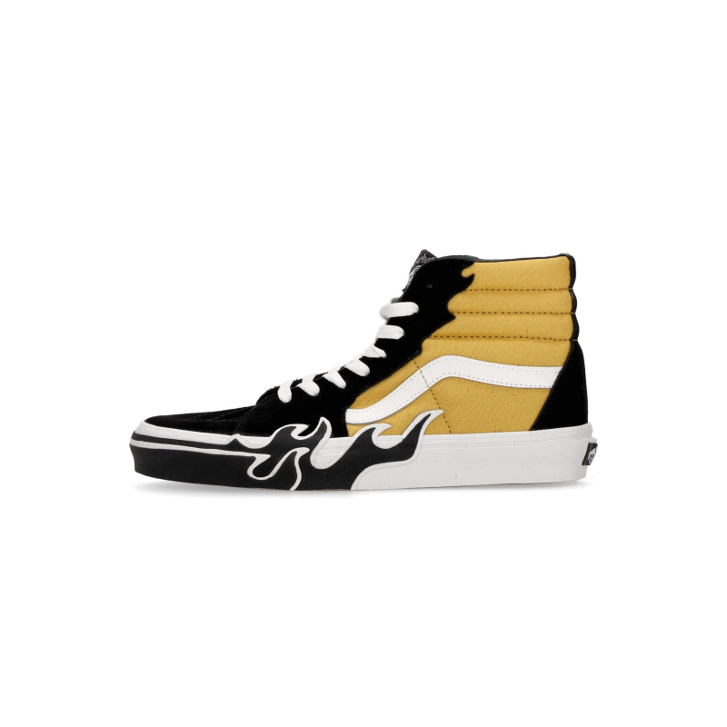 Sk8-hi Flame Schwarz/Gelb hoher Herrenschuh