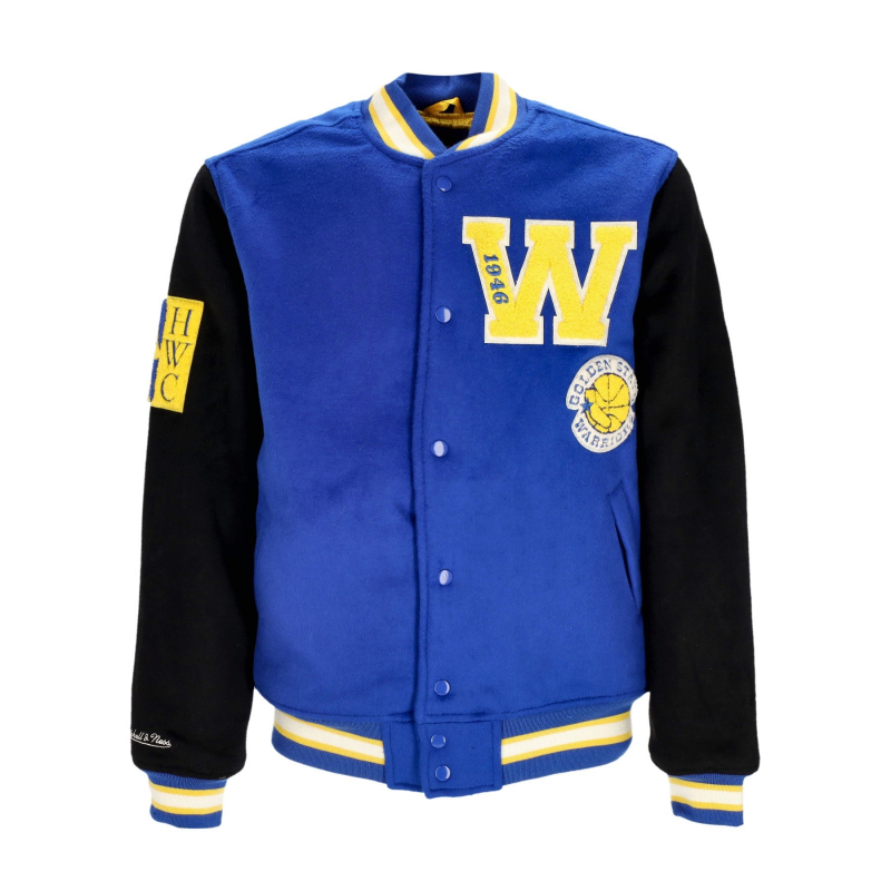 Herren College-Jacke NBA Team Legacy Varsity Jacke Golwar Royal/Schwarz