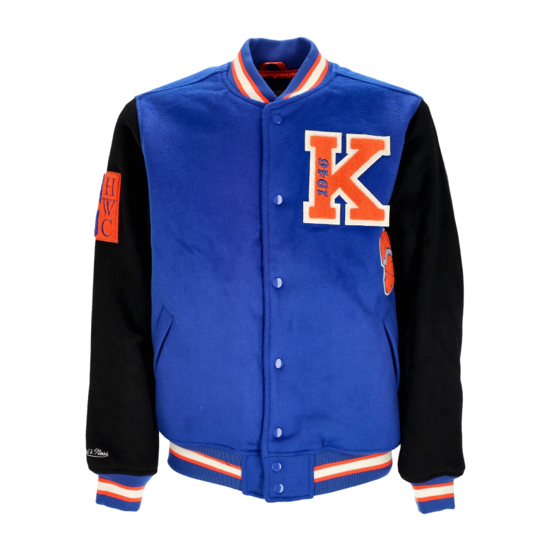 Herren College-Jacke NBA Team Legacy Varsity Jacke Neykni Royal/Schwarz