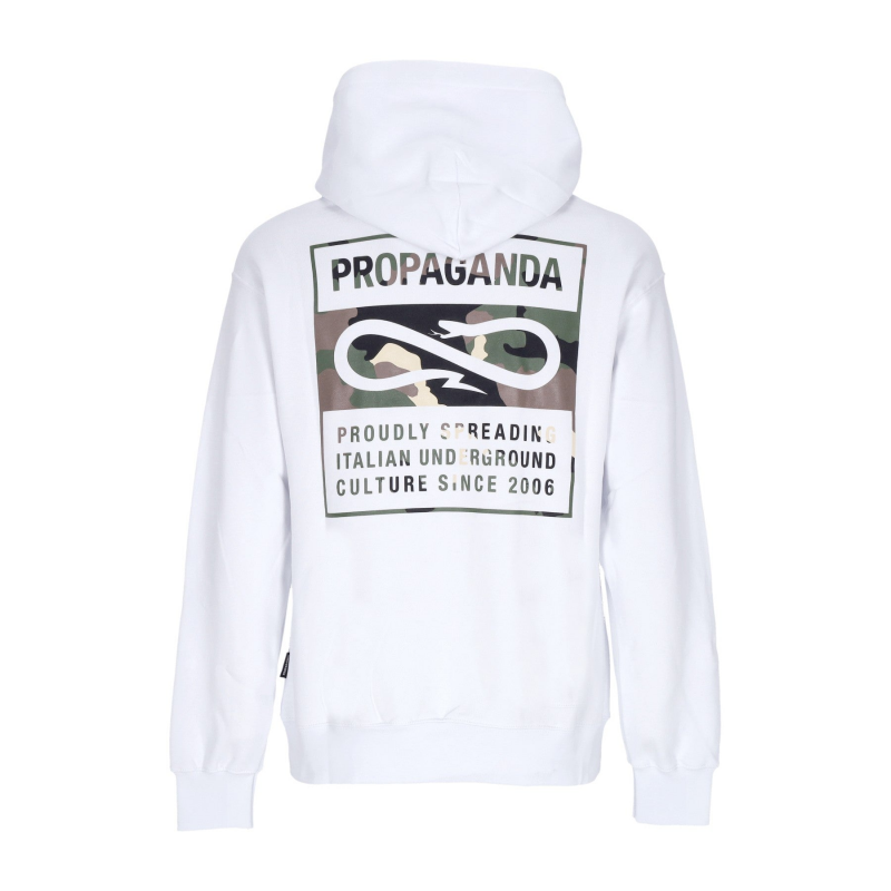 Herren Kapuzenpullover Logo Label Hoodie WeiB
