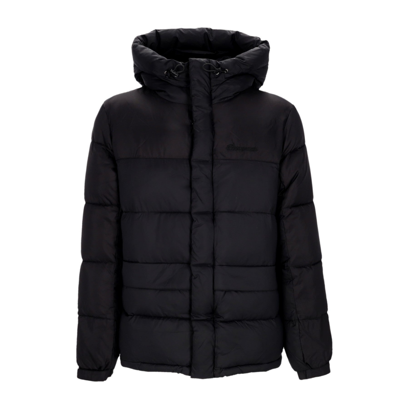 Schwarze Puffer-Daunenjacke fur Herren