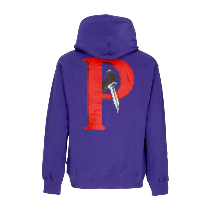 Herren Kapuzenpullover Crime Hoodie Violett