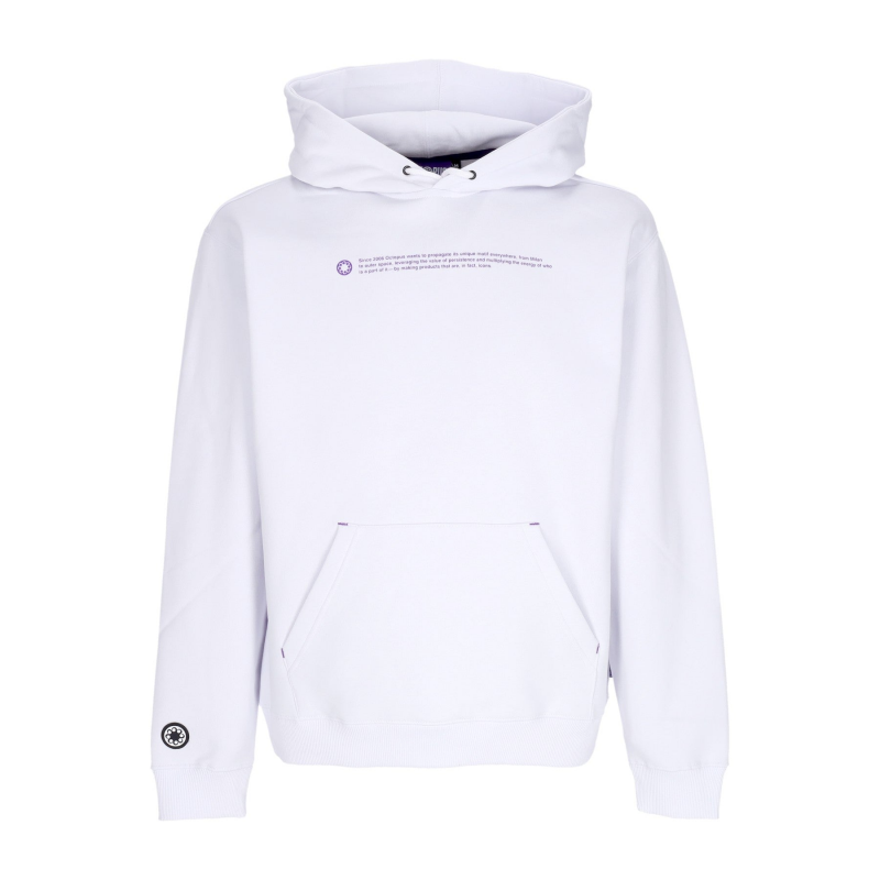 Herren Kapuzenpullover Outline Logo Hoodie WeiB