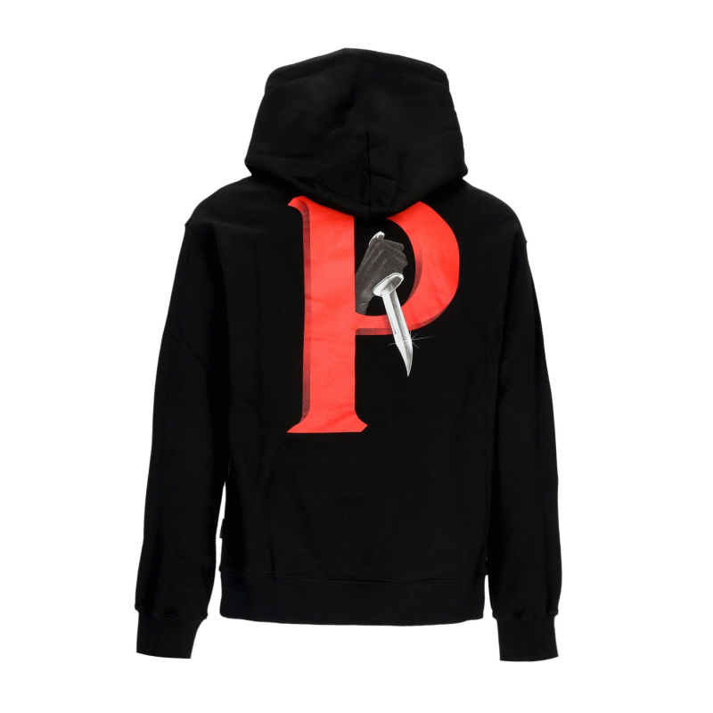Herren Kapuzenpullover Crime Hoodie Schwarz