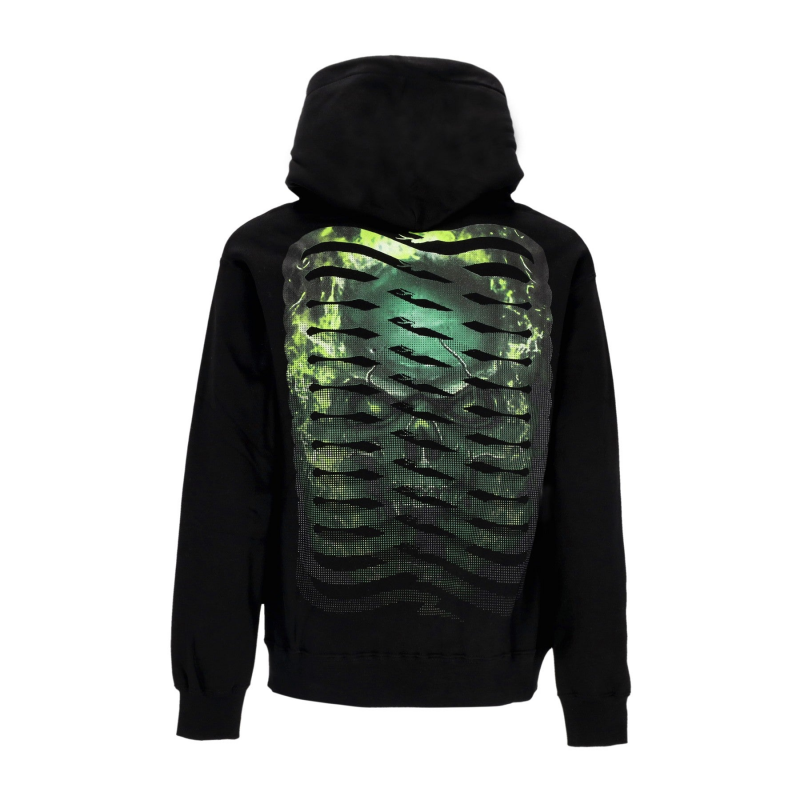 Herren Ribs Oxide Hoodie Schwarz