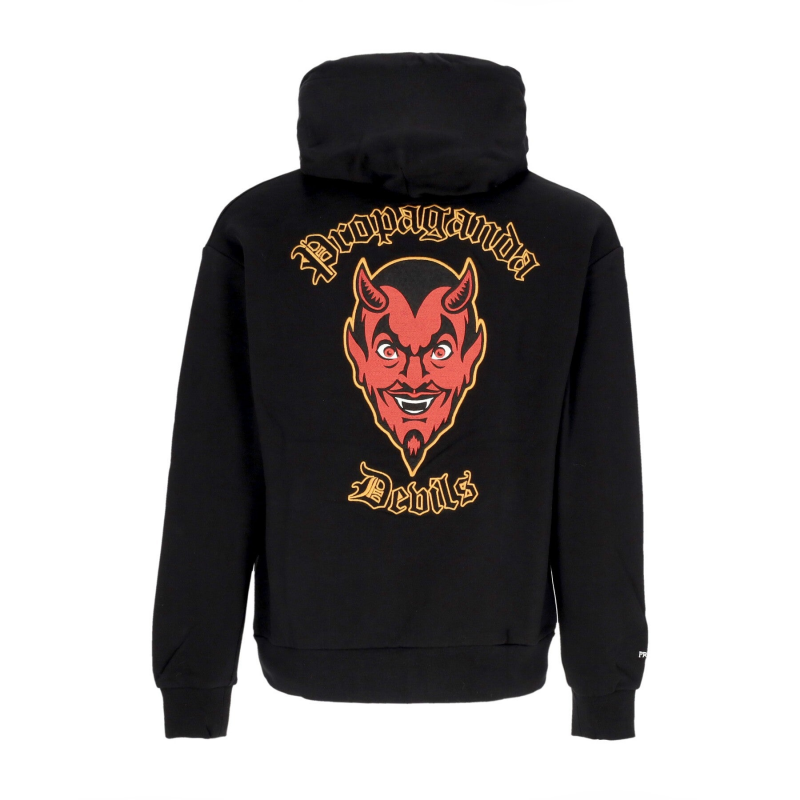 Herren Mefisto Kapuzenpullover Schwarz
