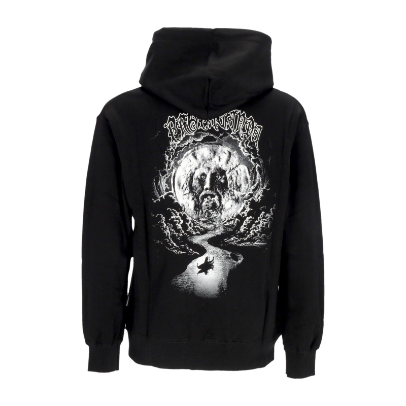 Herren-Mund-Hoodie Schwarz