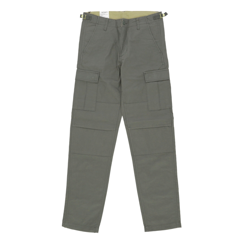 Lange Herren-Luftfahrthose, rauchgrun, gespult