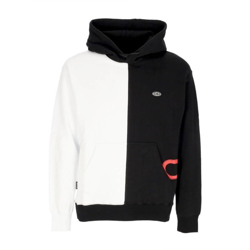 Herren Hoodie Logo Double Hoodie WeiB/Schwarz