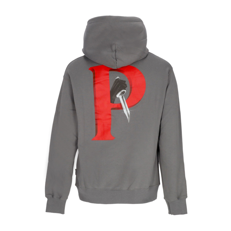 Herren Kapuzenpullover Crime Hoodie Grau