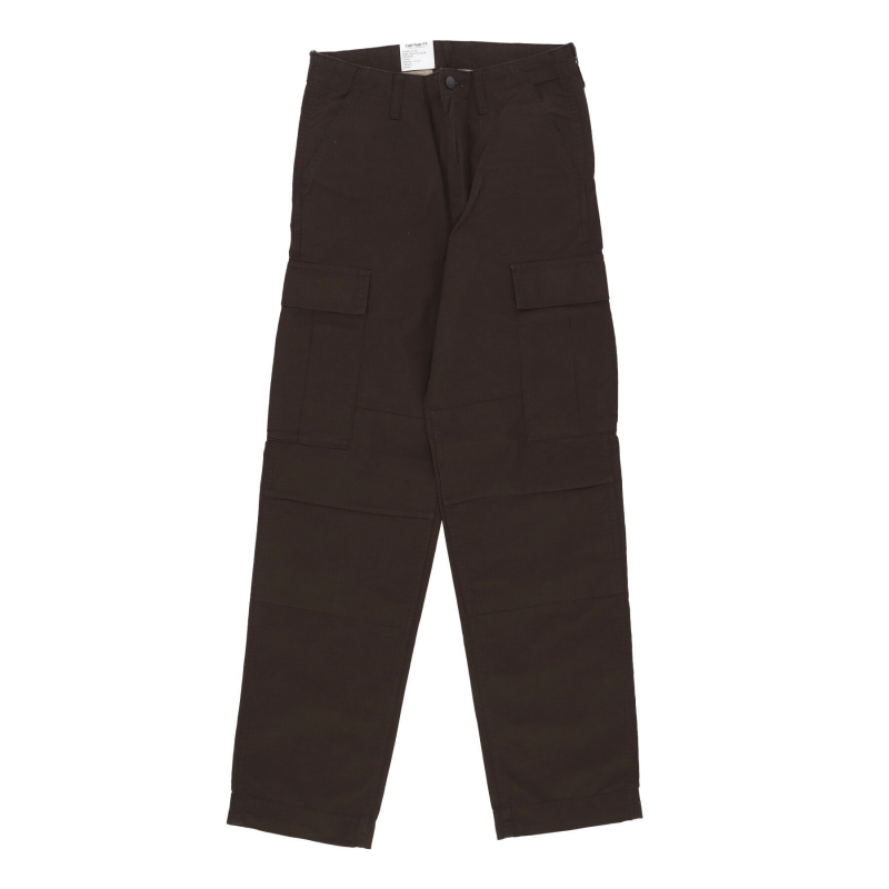 Lange Herren-Cargohose in regularer Passform, Tobacco Rinsed