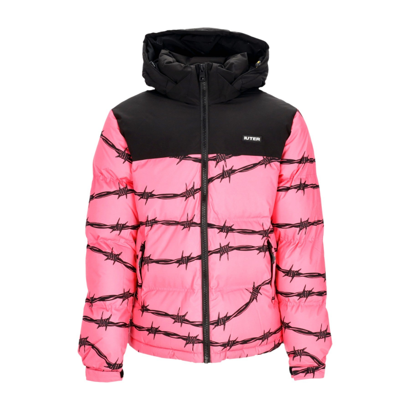 Herren Daunenjacke Barbwire Puff Jacke Pink