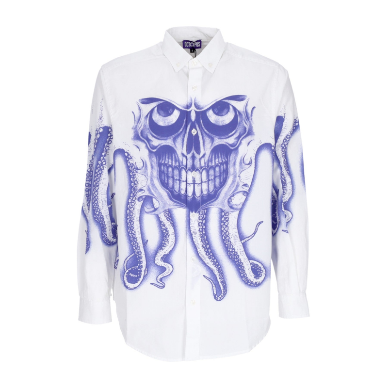 Herren Langarmshirt Skull L/s Shirt WeiB