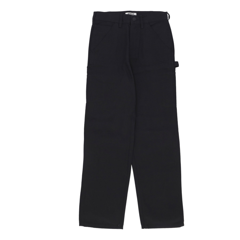 Lange Herren-Carpenter-Hose aus Segeltuch in Schwarz