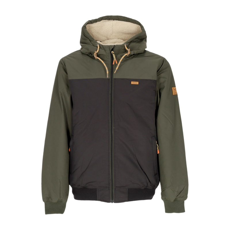 Herren Insulaner Soft Jacke Schwarz Oliv