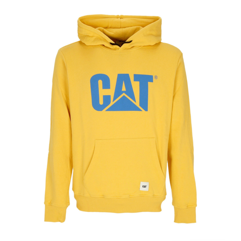 Herren Kapuzenpullover Logo Hoodie Katze Gelb