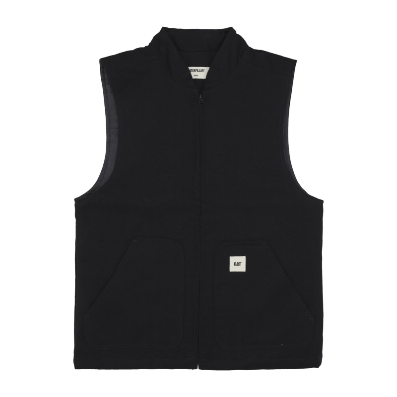 Herren-Canvas-Weste Schwarz