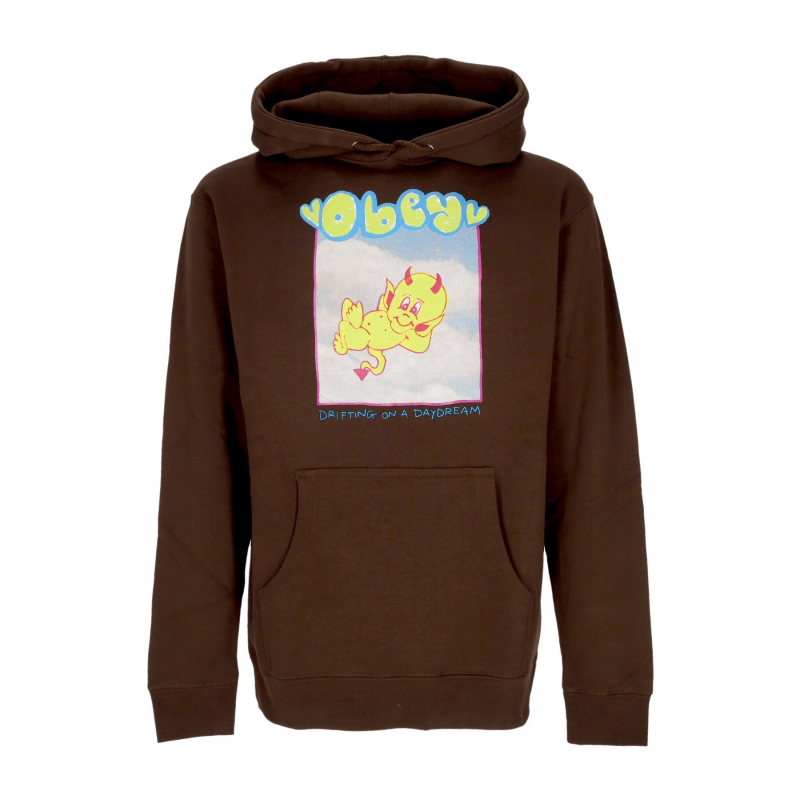 Drifting On A Daydream Damen-Hoodie Basic Kapuzen-Fleece Braun