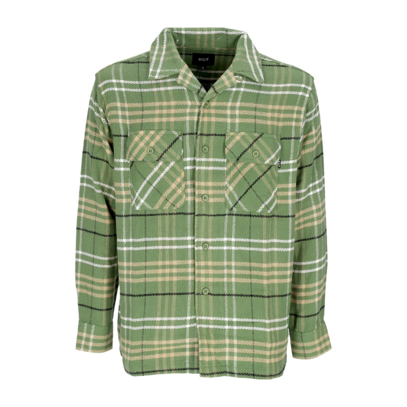Westridge Woven Shirt Avocado Herren-Langarmshirt
