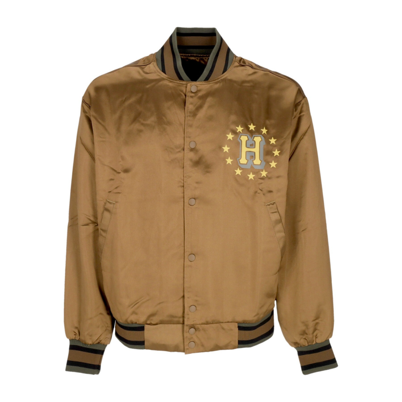 Bomberjacke Herren Galactic Stack Baseballjacke Kamel
