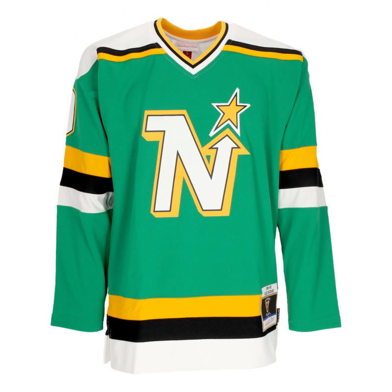 Herren Hockeyjacke NHL Dark Jersey 1989 Nr. 9 Modano Minsta Green