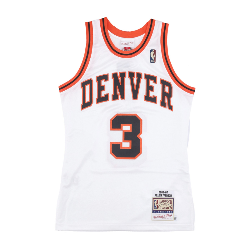 Herren Basketball Tank Top Nba Hwc Trikot 2006 Nr. 3 Allen Iverson Dennug WeiB