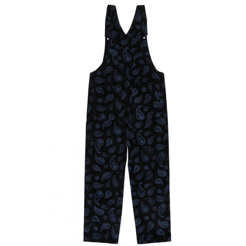 Damen W Utility Overall Paisley Paisley Schwarz/Deja-vu-Overall