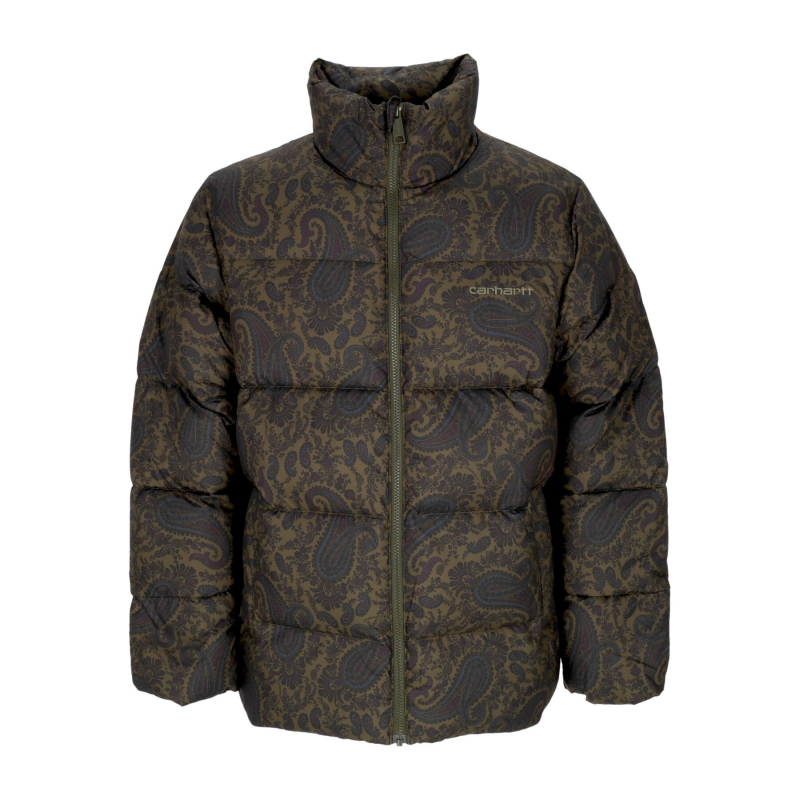 Springfield Jacket Herren Daunenjacke Paisley Print/Pflanze/Schwarz