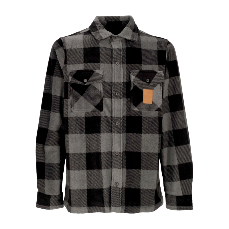 Woodsman Fleece Herren-Langarmshirt Anthrazit