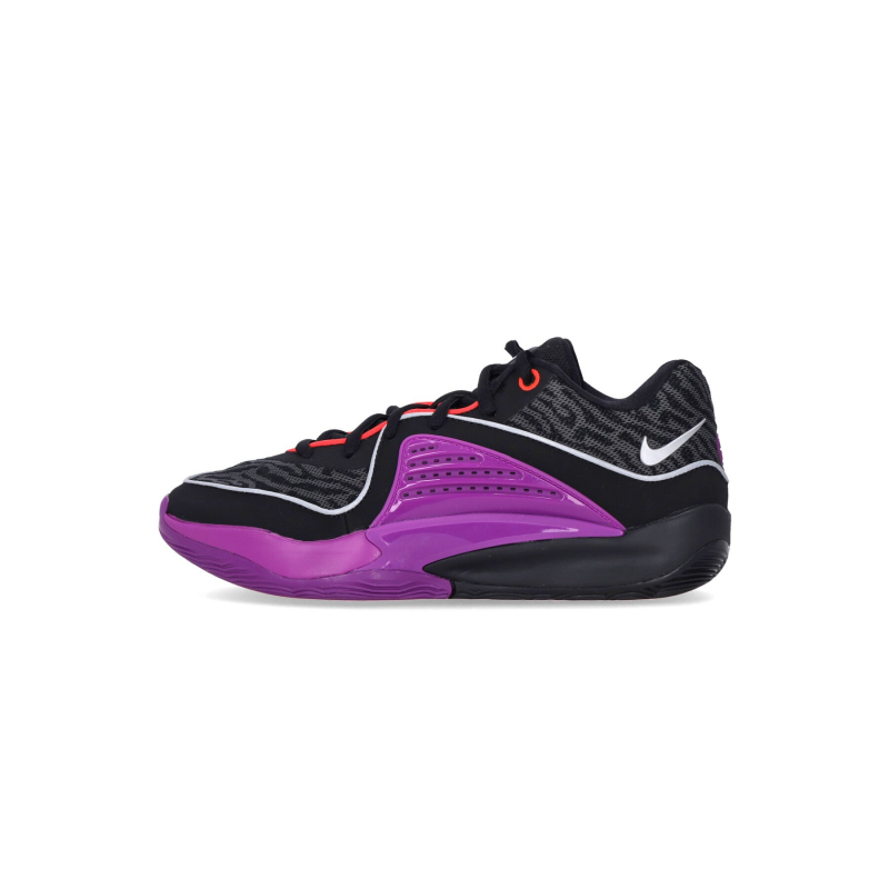 Herren-Basketballschuh KD16 Schwarz/Metallic-Silber/Vivid Purple