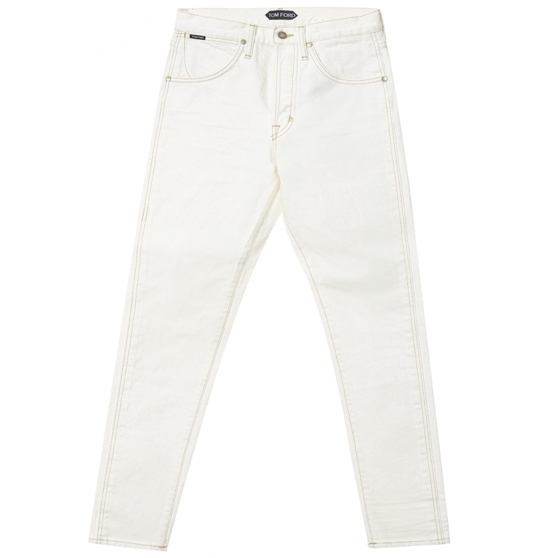 WeiB Denim Funf Taschen Tom Ford