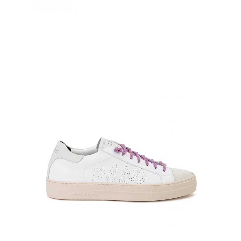 Thea Sneaker aus weiBem Leder P448