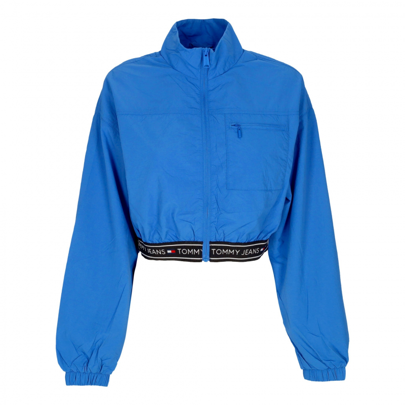 Kurzer Damen-Windbreaker W Crop Taping Windbreaker Meridian Blue