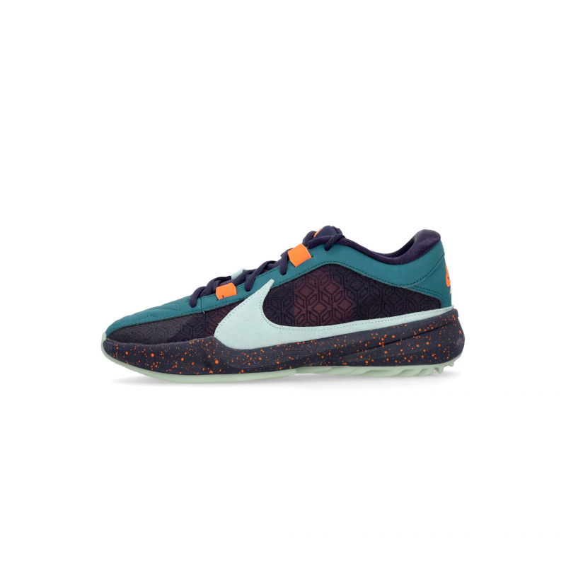 Herren-Basketballschuh Zoom Freak 5 Geode Teal/Purple Ink/Total Orange/Jade Ice