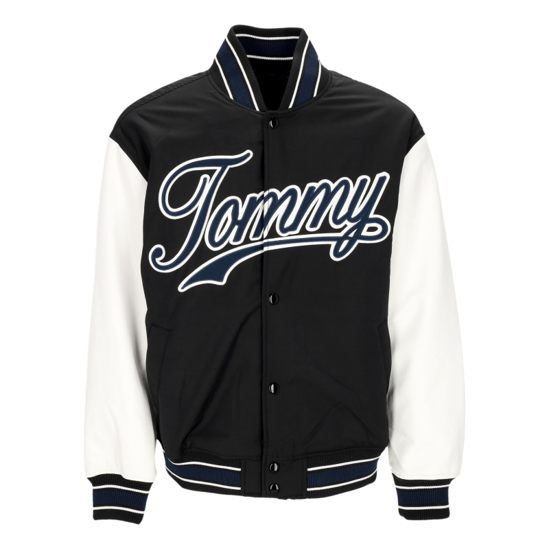 Collegejacke Herren Letterman Jacket Ext Schwarz/Multi