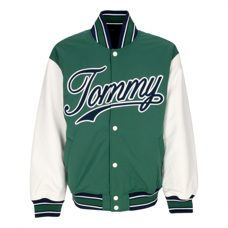 Collegejacke Herren Letterman Jacket Ext Court Grun/Multi