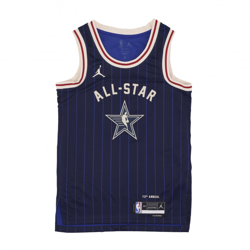 Herren-Basketball-Tanktop NBA All Star Game 2024 Dri-Fit Swingman-Trikot Nr. 15 Nikola Jokic Team West College Navy
