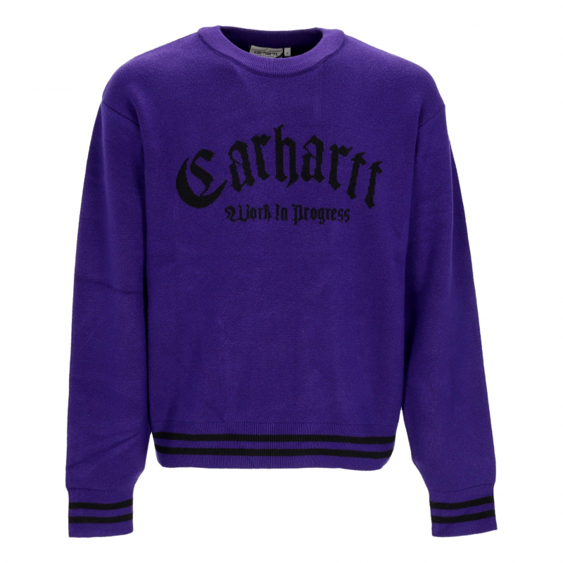 Onyx Sweater Tyrian/schwarzer Herrenpullover